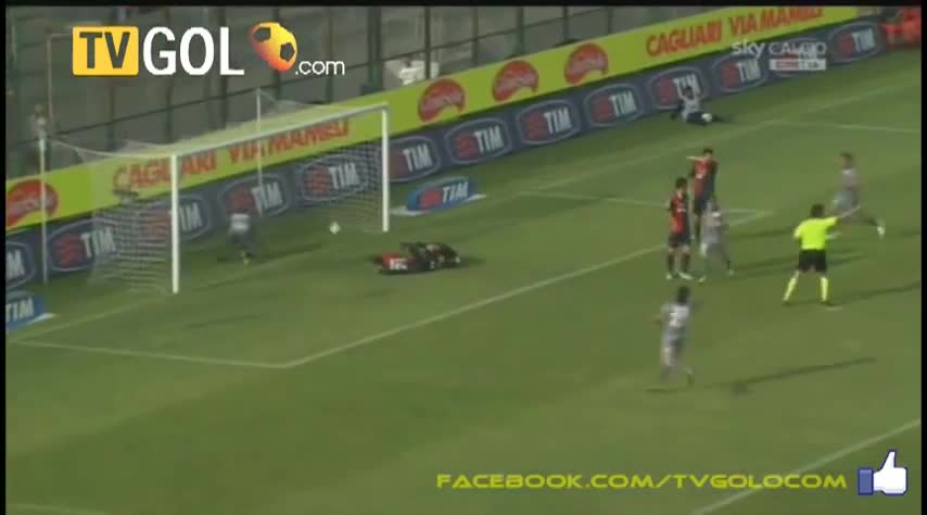 Голът на Божинов за Парма - Cagliari 1-1 Parma