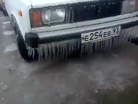 >На това му се вика „леден дъжд“ в Краснодар!