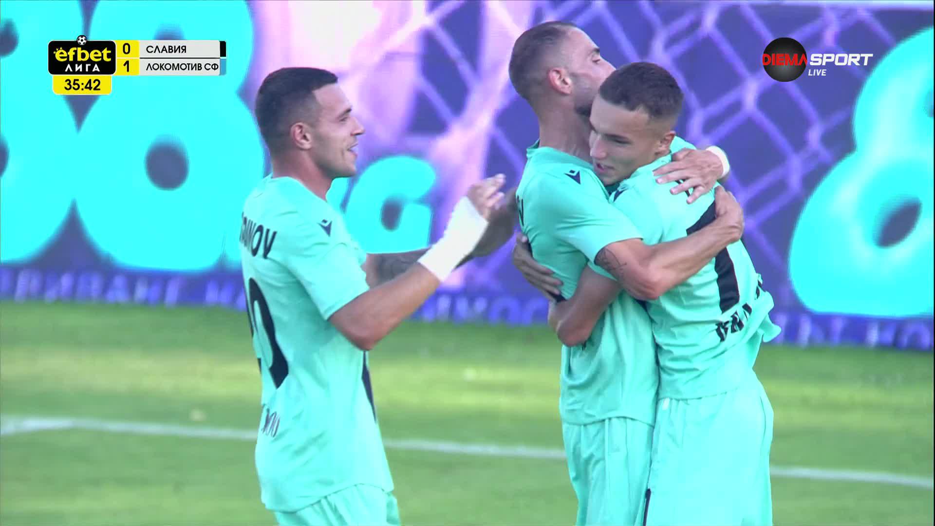 Goal by Lokomotiv Sofia