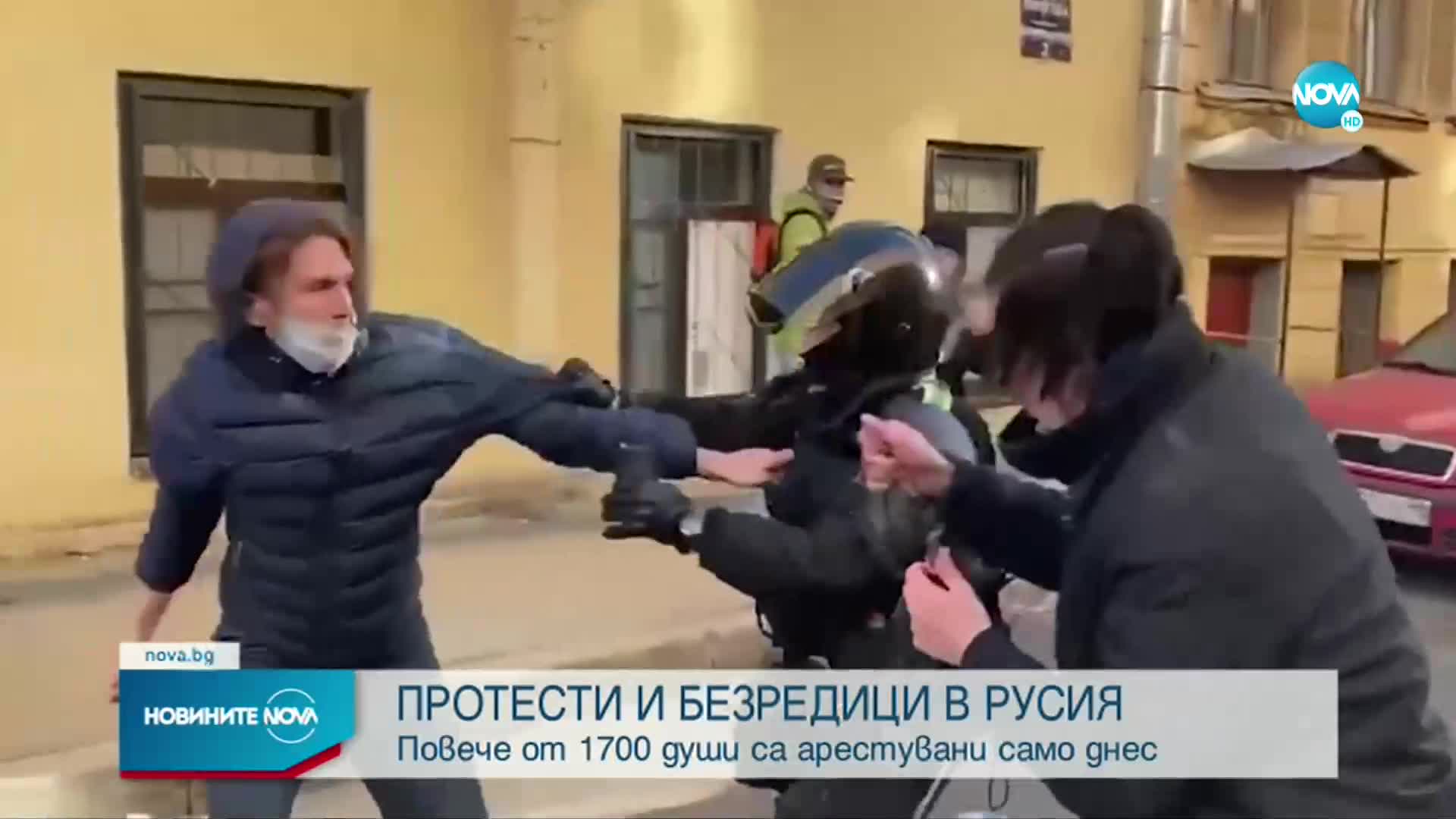Повече от 1700 души арестувани в Русия на протести срещу войната