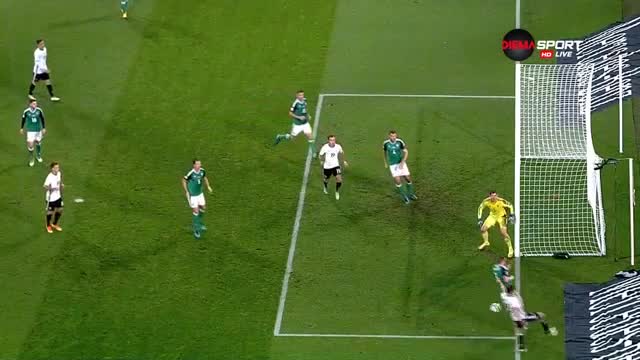 Германия - Северна Ирландия 2:0 /първо полувреме/
