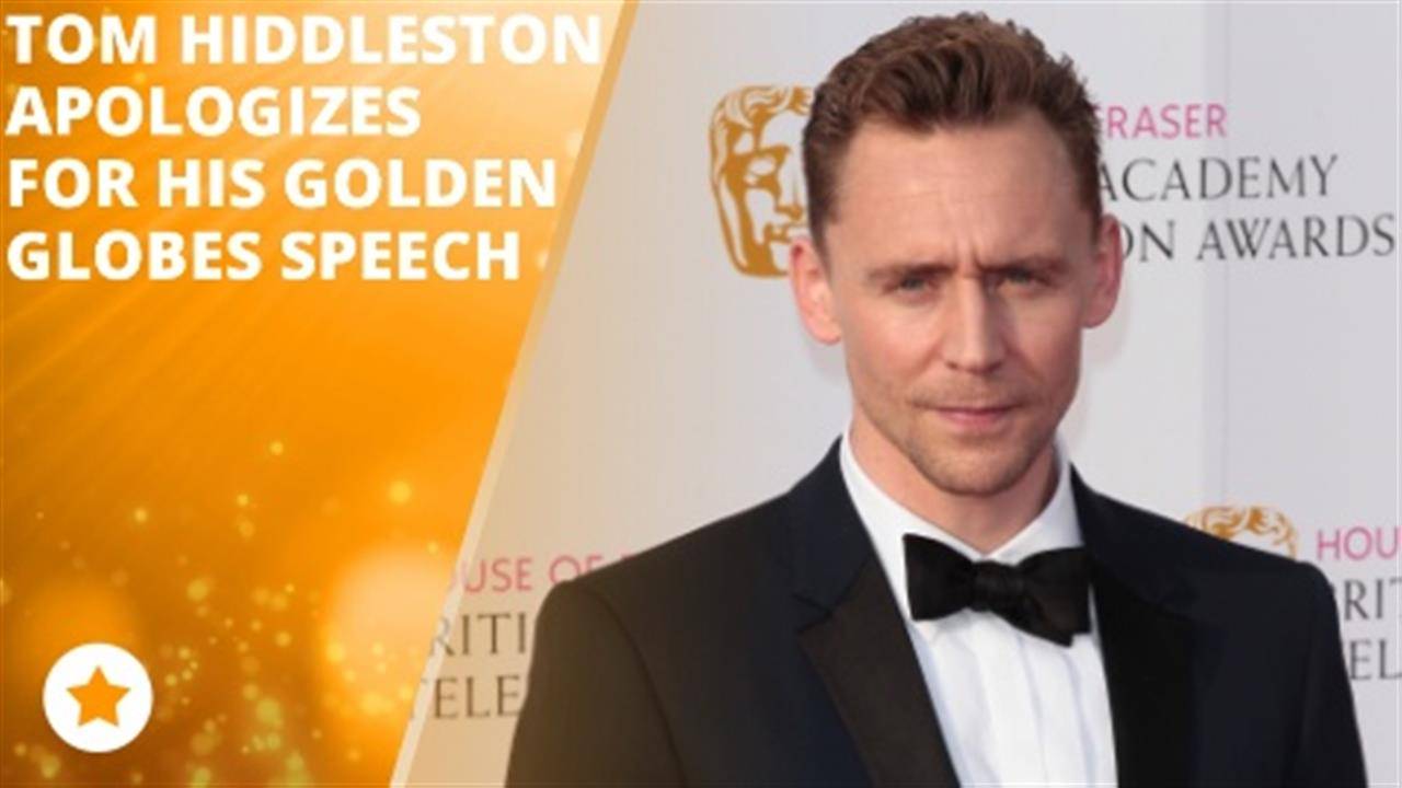 Tom Hiddleston: 'My words just came out wrong'