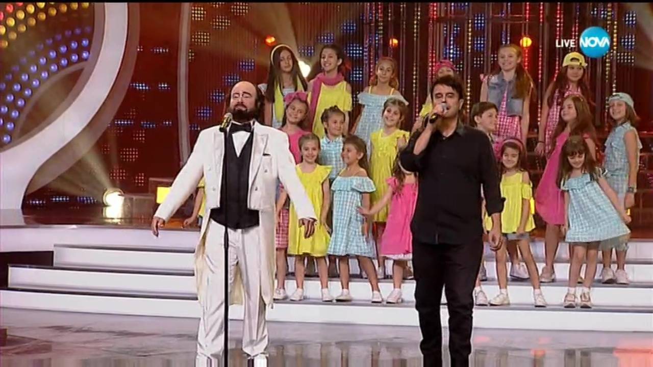 Благовест и Светослав Аргирови като Enrique Iglesias & Luciano Pavarotti - „Cielito Lindo”