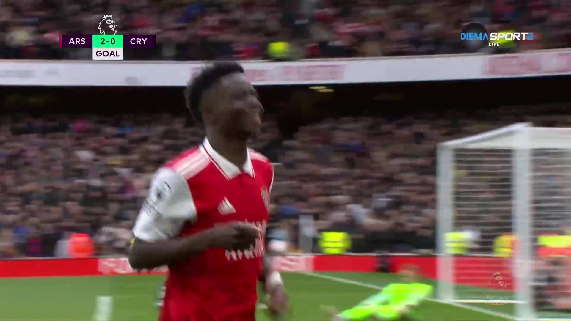 Букайо Сака удвои преднината на Арсенал