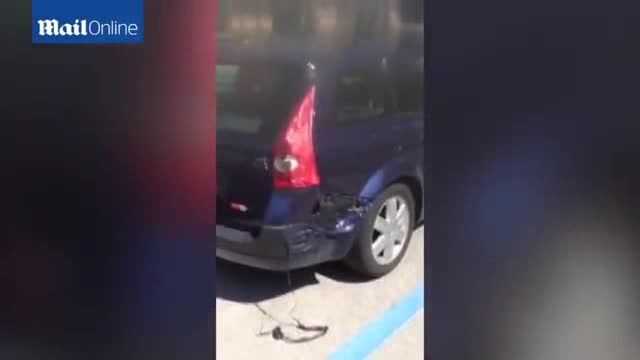 Кола започна да се топи от горещините !