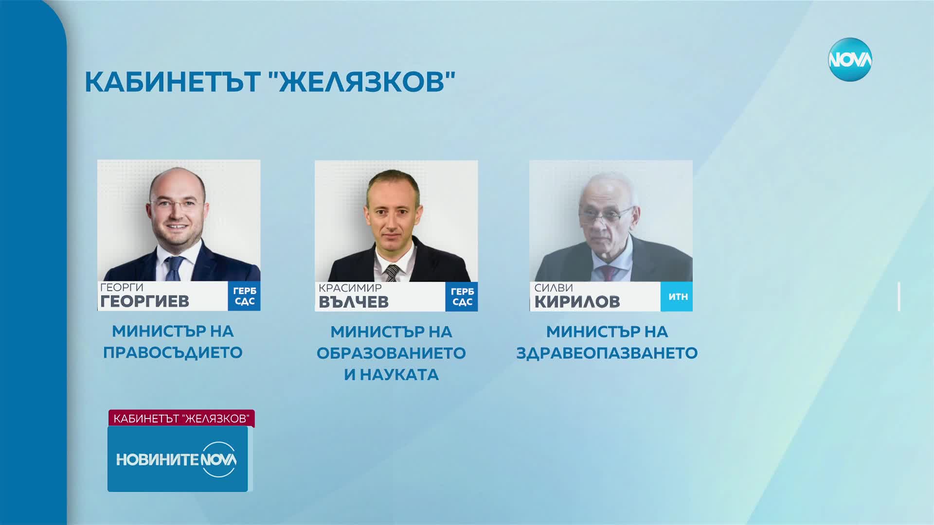 Кой кой е в състава на проектокабинета „Желязков“