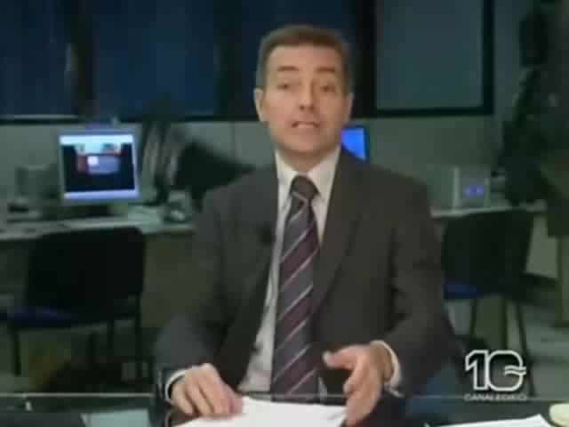 Бой в центр. емисия новини зад кадър 