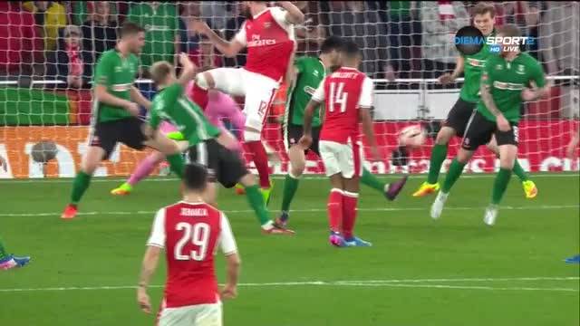 Арсенал - Линкълн 1:0 /полувреме/