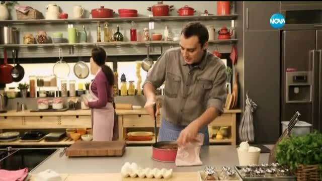 Картофена кюфтета с бекон, салата от праз с яйца, кекс с круши - Бон Апети (19.01.2015)