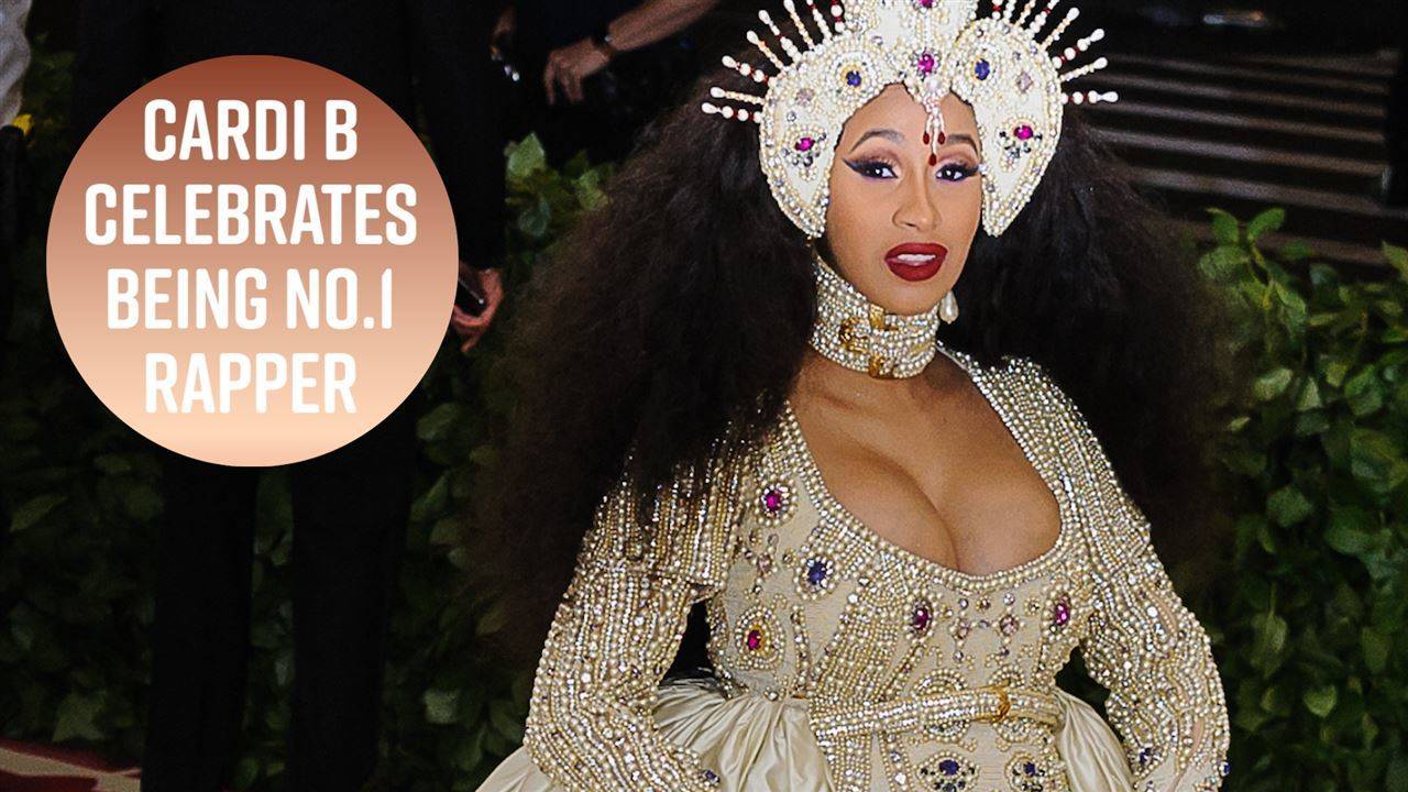 Cardi B не може да повярва, че е първата рапърка с два №1 хитa