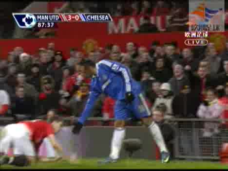 Manchester United - Chelsea 3 - 0 11.01.2009 Гол на Бербатов
