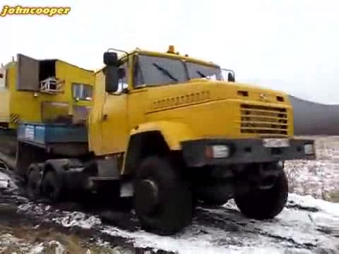 Краз 6443 срещу около 1 метър кал