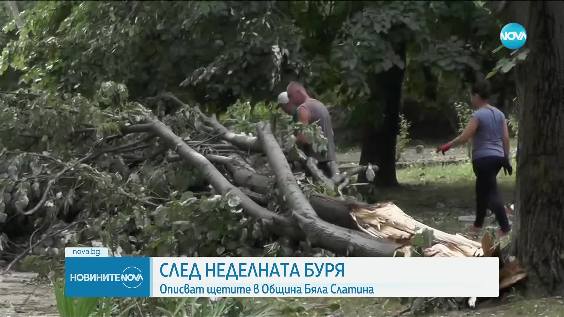 Описват щетите след бурята в Бяла Слатина