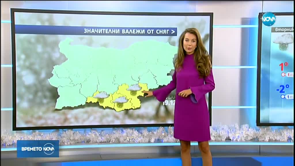 Прогноза за времето (18.12.2017 - централна емисия)