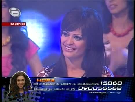 Изпълнението на Нора,с което се опитва да се спаси от отпадане в Music Idol 02.04.2008 *HQ*