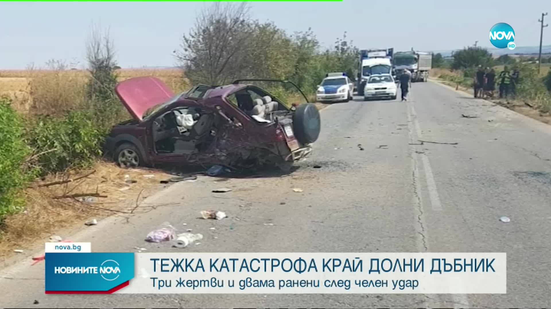 Трима загинаха при челен сблъсък в Плевенско