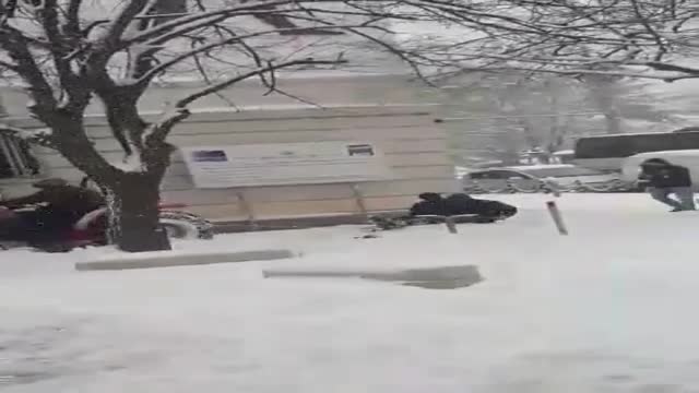 Снегорин по улиците на Бургас