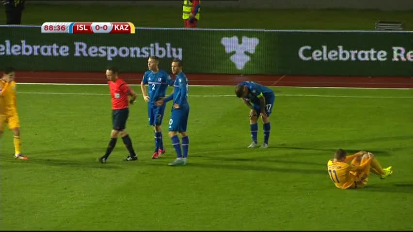 Исландия - Казахстан 0:0