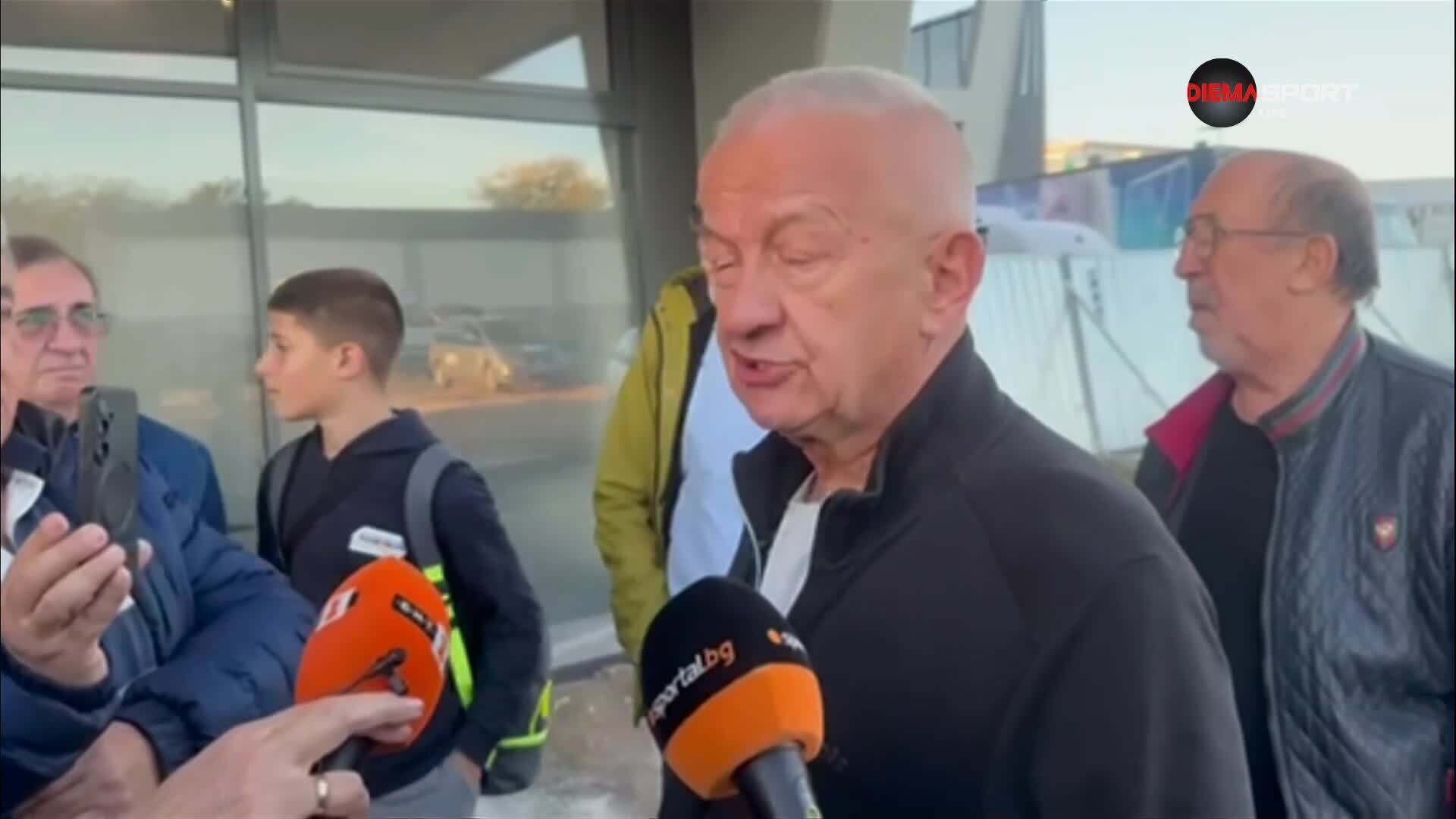 Христо Крушарски говори след прекратяването на дербито