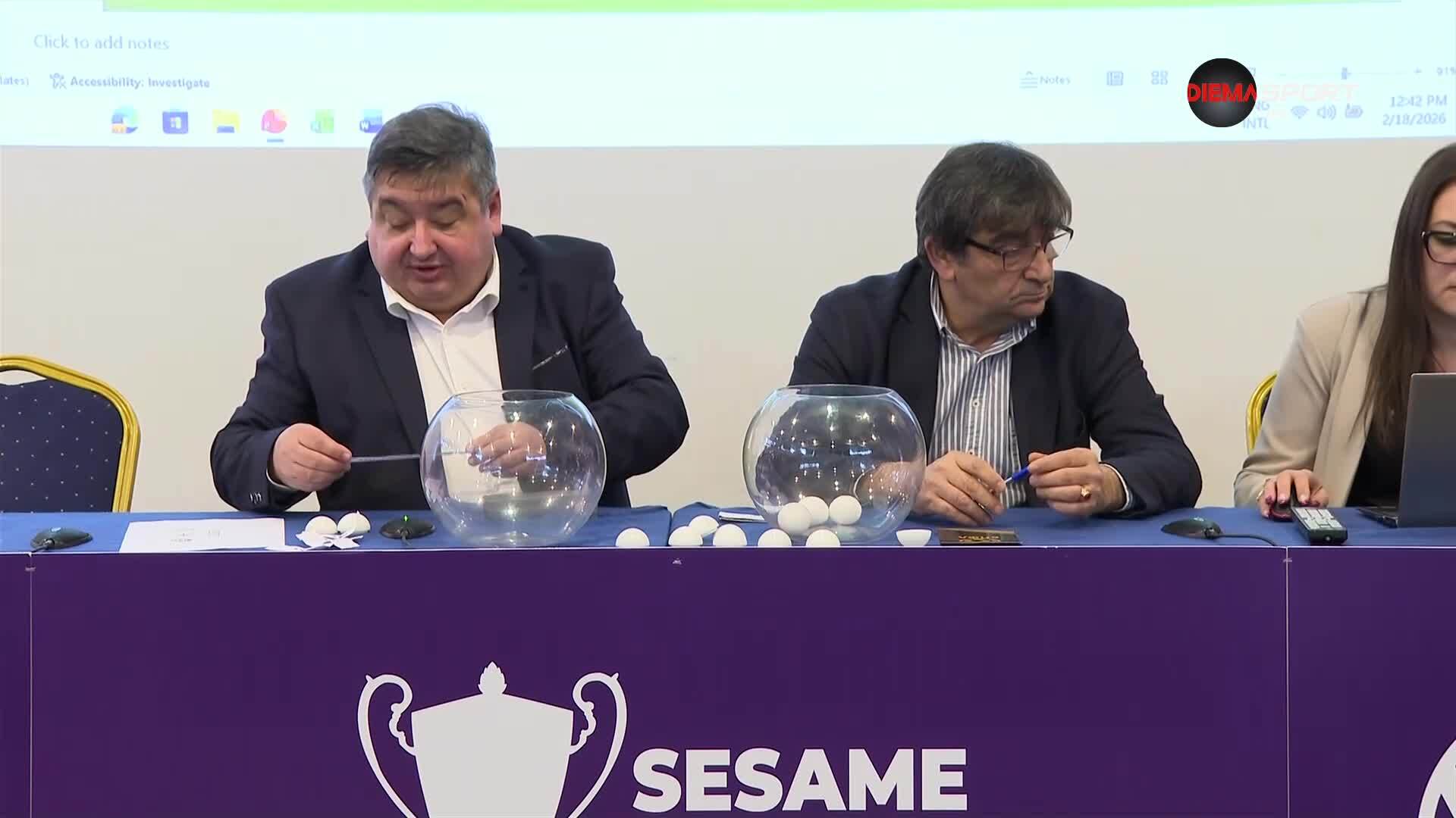 Жребий   за 1/2-финалите на Sesame Купа на България