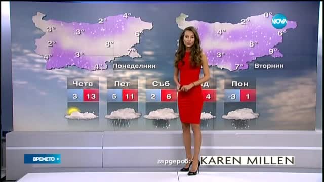 Прогноза за времето (04.02.2015 - централна)