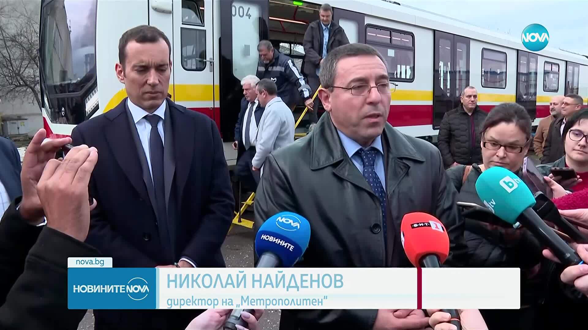 Представиха новите мотриси на метрото