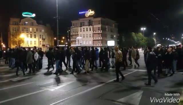 Служители на МВР затварят Орлов мост 5.11.2015