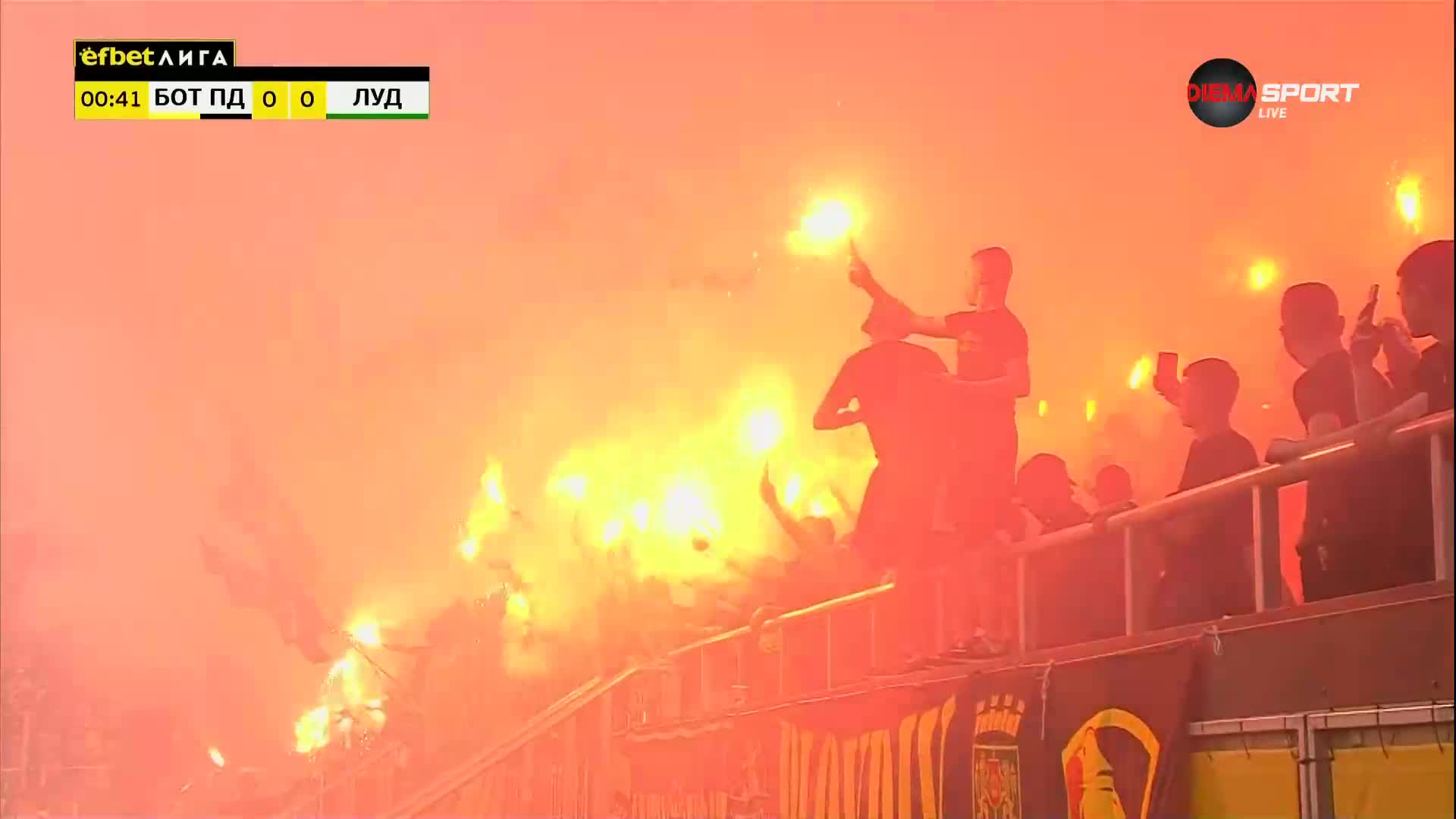 Невероятната атмосфера на стадион „Христо Ботев“