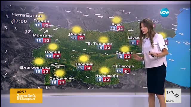 Прогноза за времето (16.06.2016 - сутрешна)