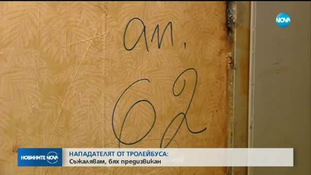 НАПАДАТЕЛЯТ ОТ ТРОЛЕЙБУСА: Съжалявам, бях предизвикан