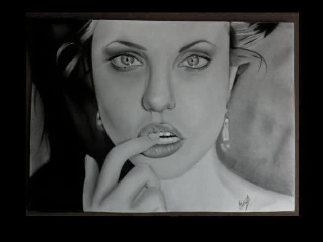 Angelina Jolie Speed Drawing