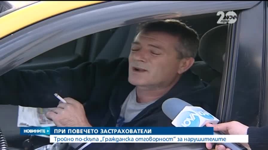 Тройно по-скъпа "Гражданска отговорност" за нарушителите на пътя