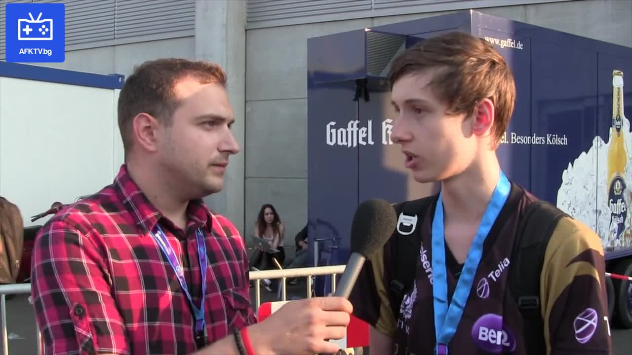 Интервю с Bjergsen от Lol отбора на Nip - Afk Tv на Gamescom 2013