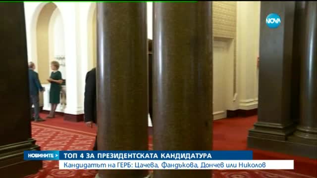 Кандидатът на ГЕРБ: Цачева, Дончев, Фандъкова или Николов