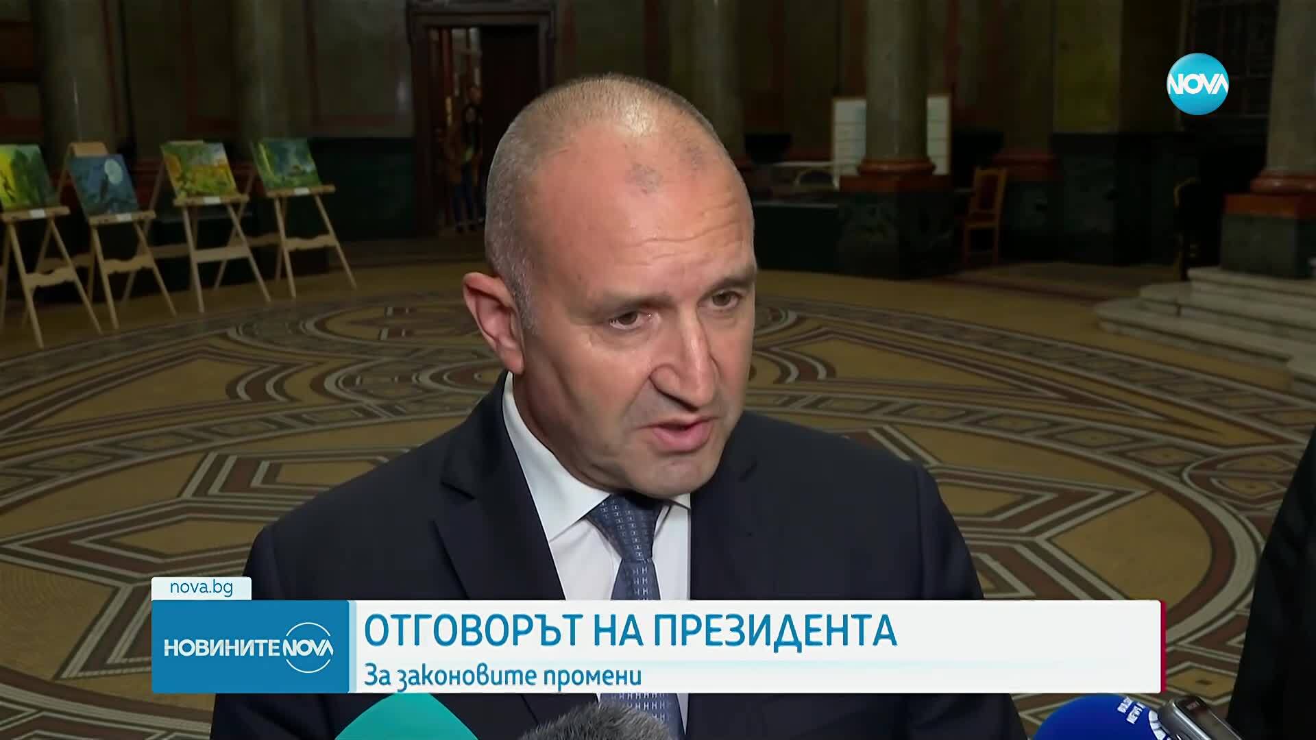 Коментар на президента Радев за промените в службите
