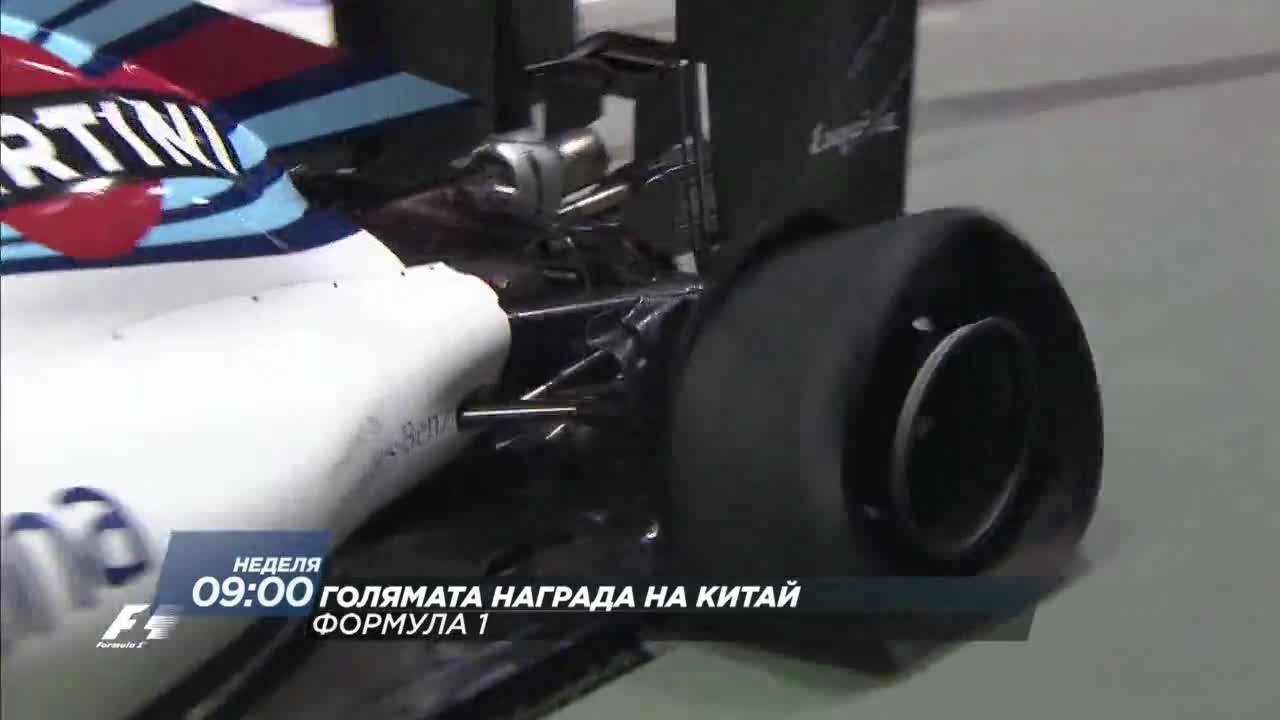 Формула 1: Гран При на Китай на 9 април DIEMA SPORT2