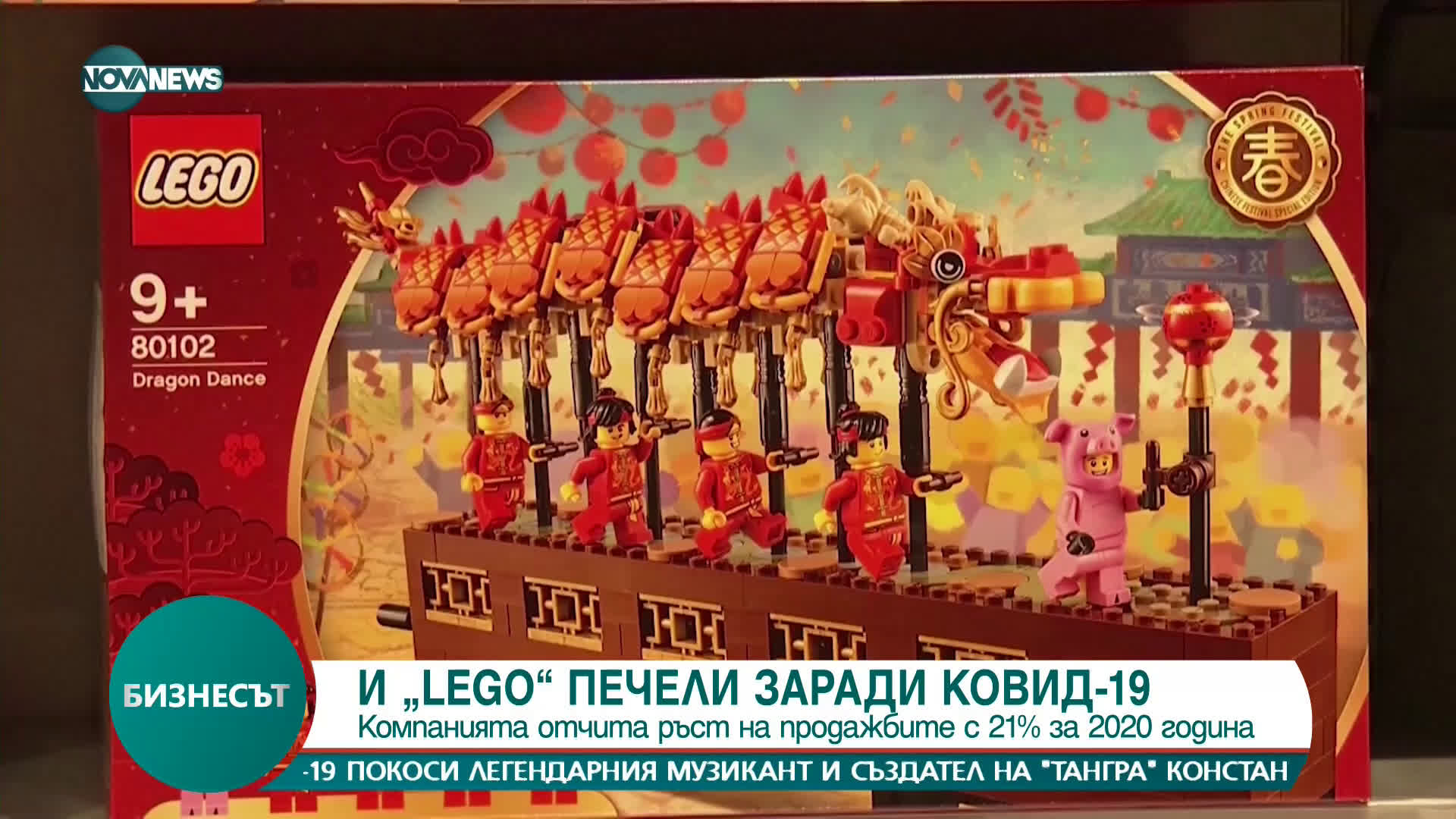 LEGO отчита ръст на продажбите с 21% за 2020 г.