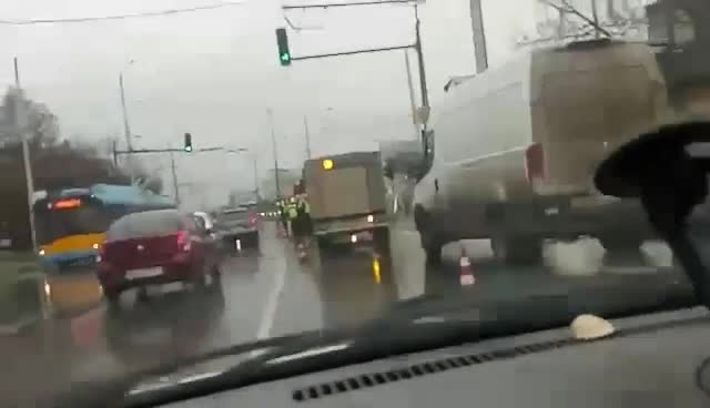 Дим край Окръжна болница