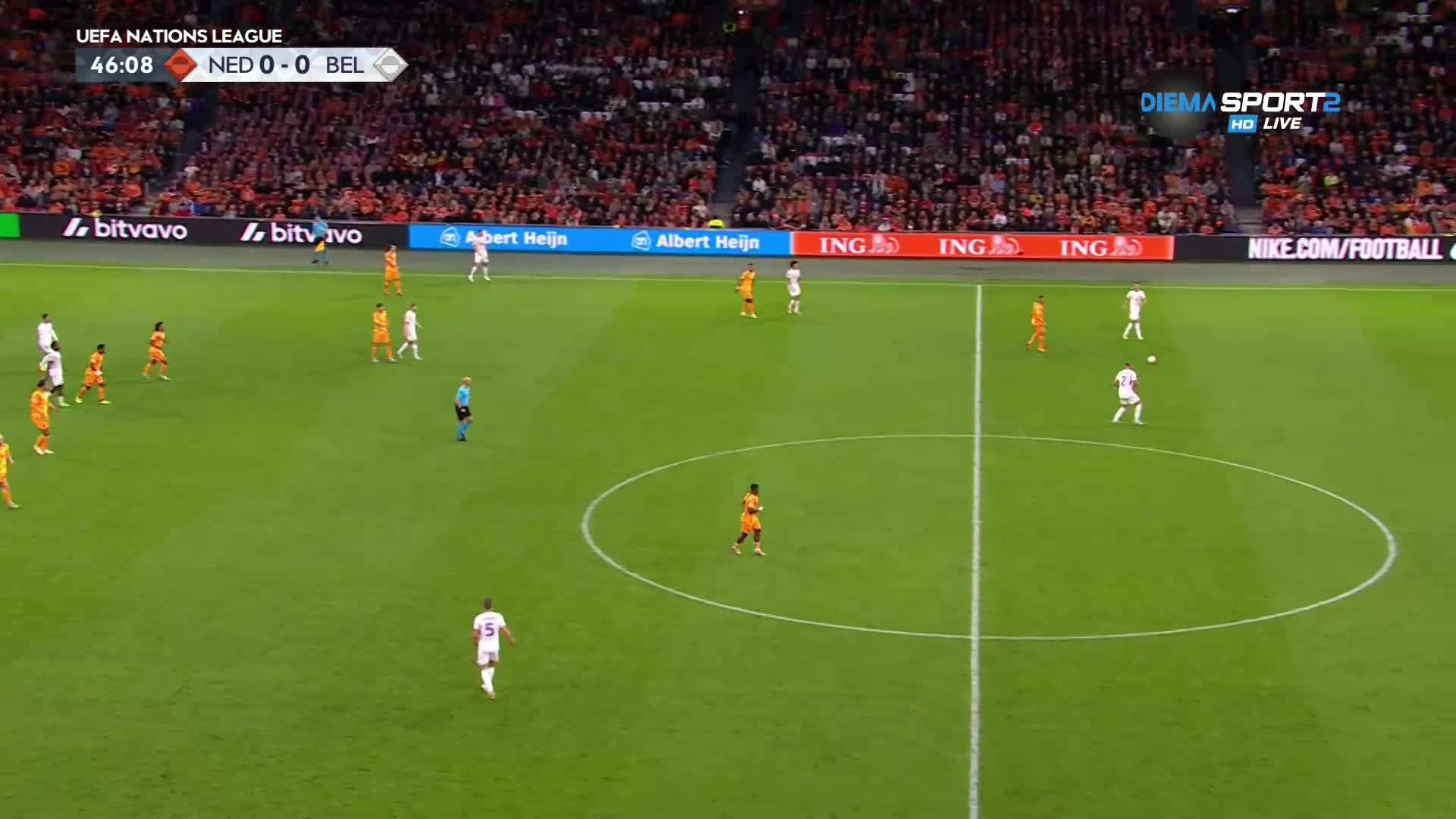 Нидерландия - Белгия 0:0 /първо полувреме/