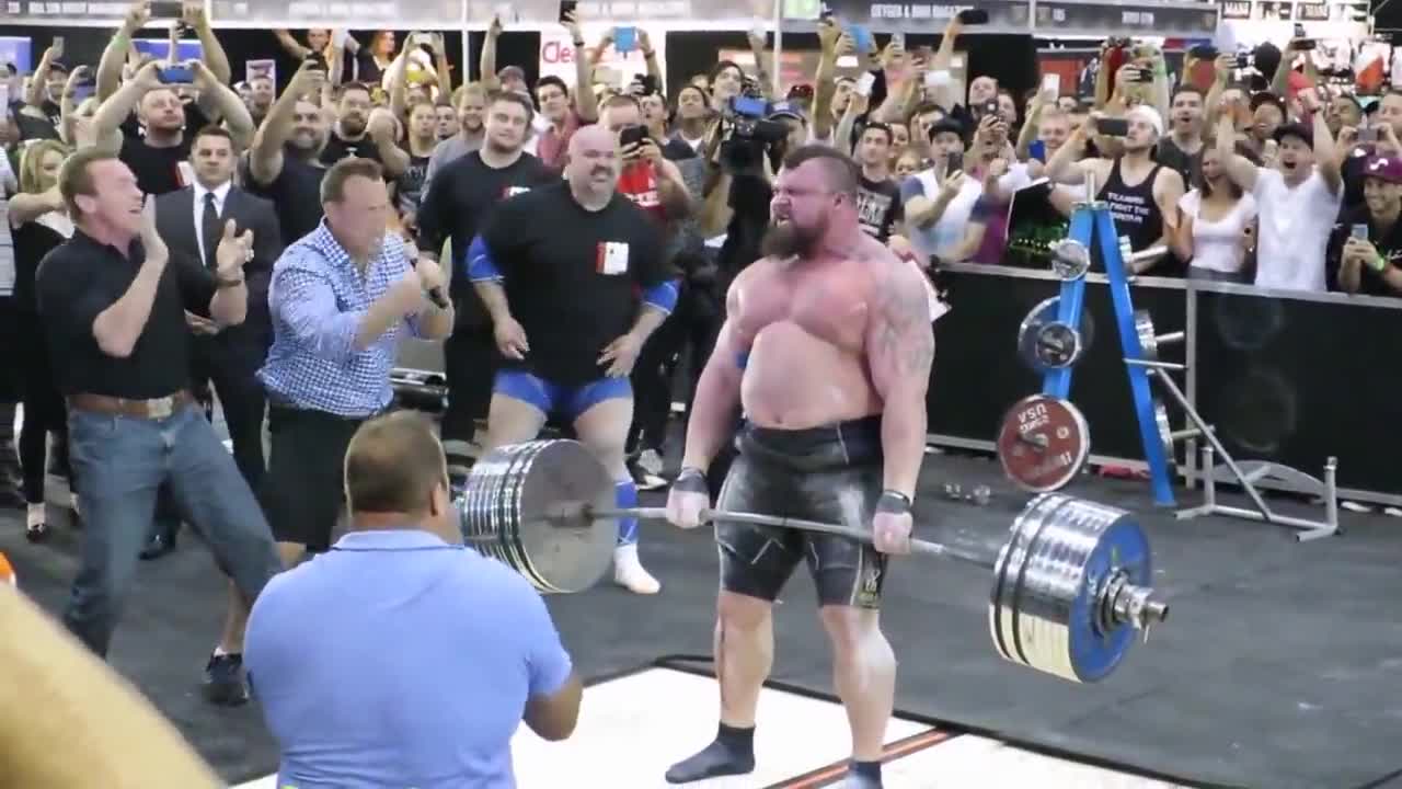 Eddie Hall прави мъртва тяга с 462 кг. - Световен рекорд