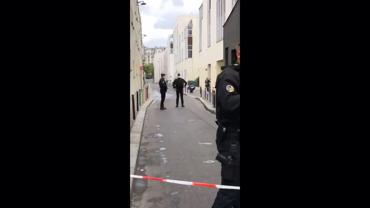 France: Forensic team on site after stabbing attack near Charlie Hebdo former office