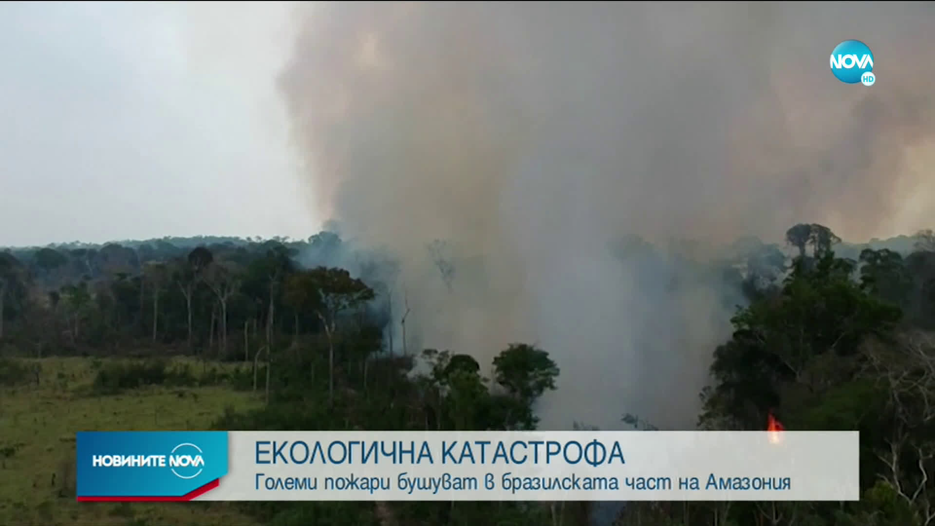 Големи пожари бушуват в бразилската част на Амазония