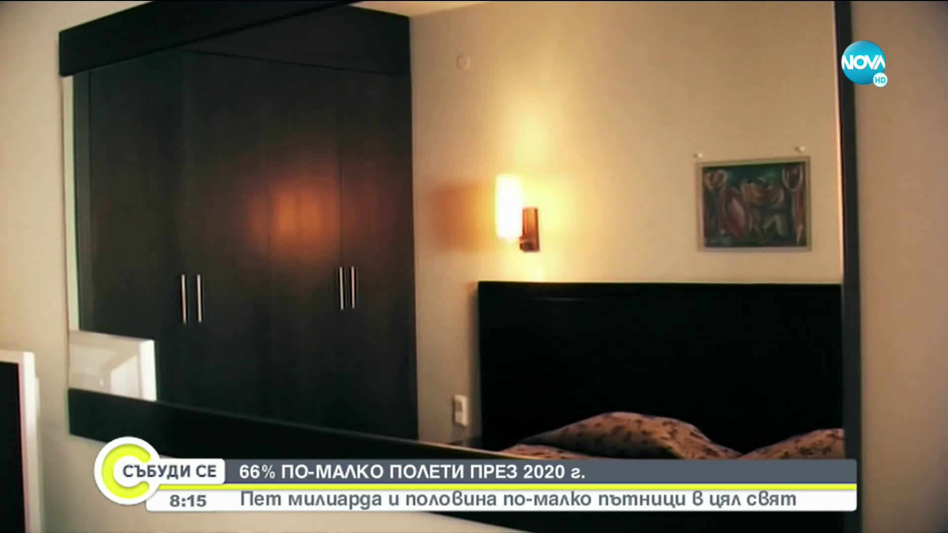 66% по-малко са полетите през 2020 година
