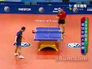 Супер Мощно Разиграване На Тенис На Маса