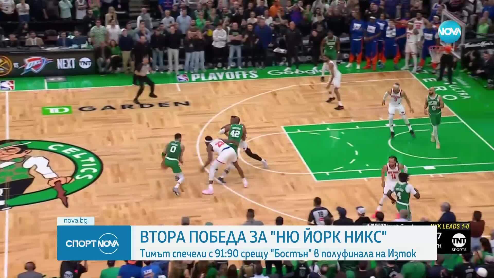 Ню Йорк с втора победа над Бостън, Оклахома изравни серията срещу Денвър
