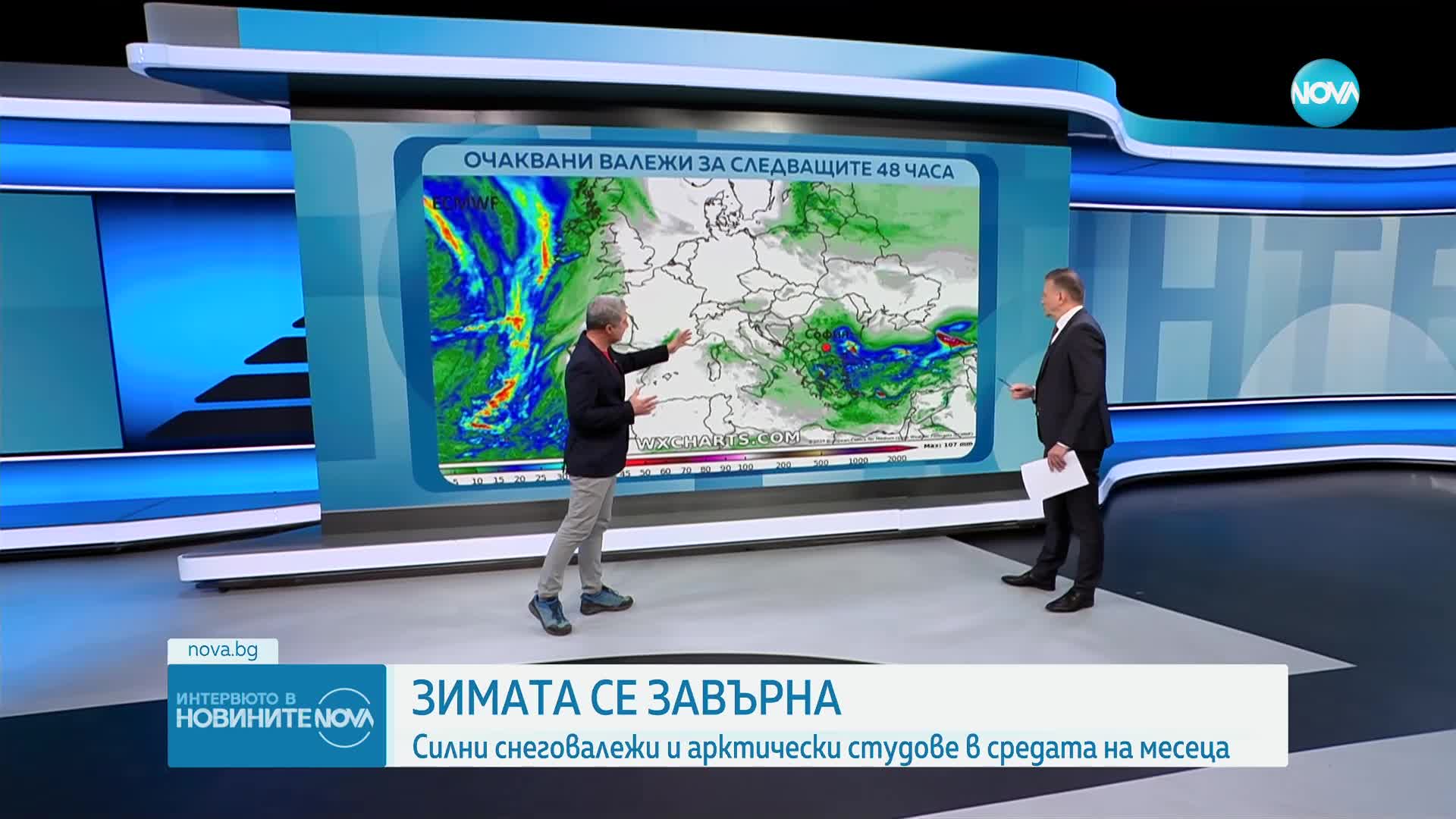 Жълт и оранжев код: Снеговалежите продължават и във вторник