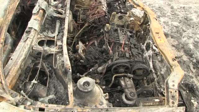 Таксиметрова кола изгоря в Русе