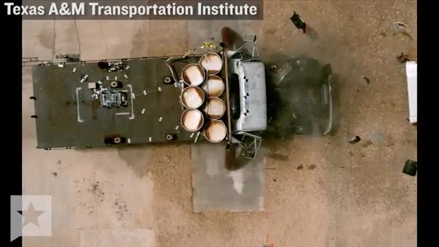 Тест на вид бариера при 50 mph.