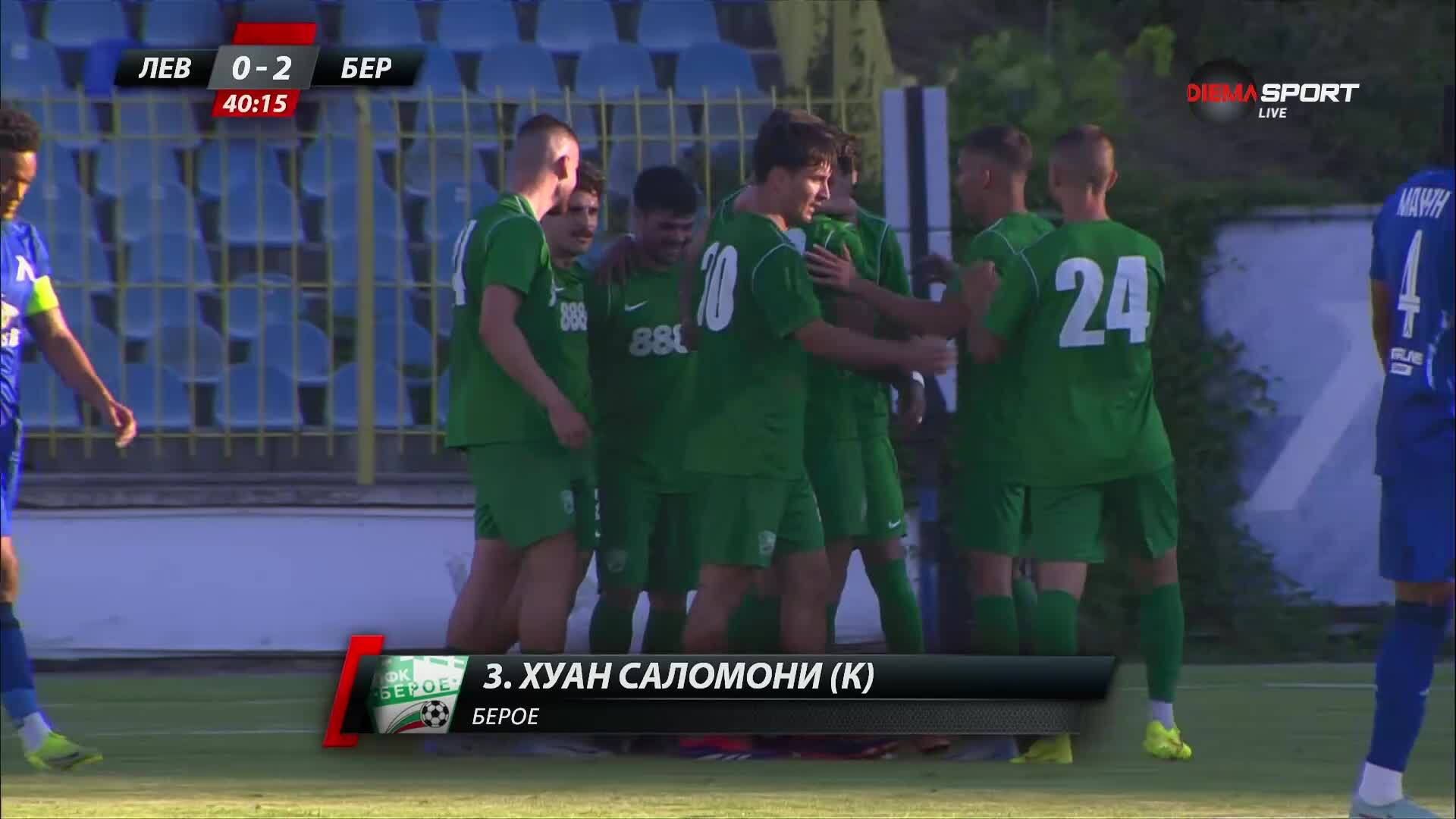 Левски - Берое 0:2 /първо полувреме/