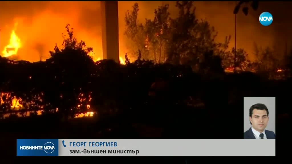 Няма данни за пострадали българи при пожарите в Гърция